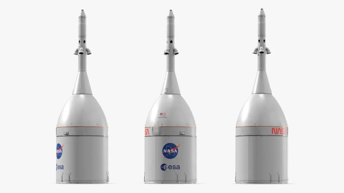 NASA Orion Crew Capsule with Service Module Simplified 3D model purchase