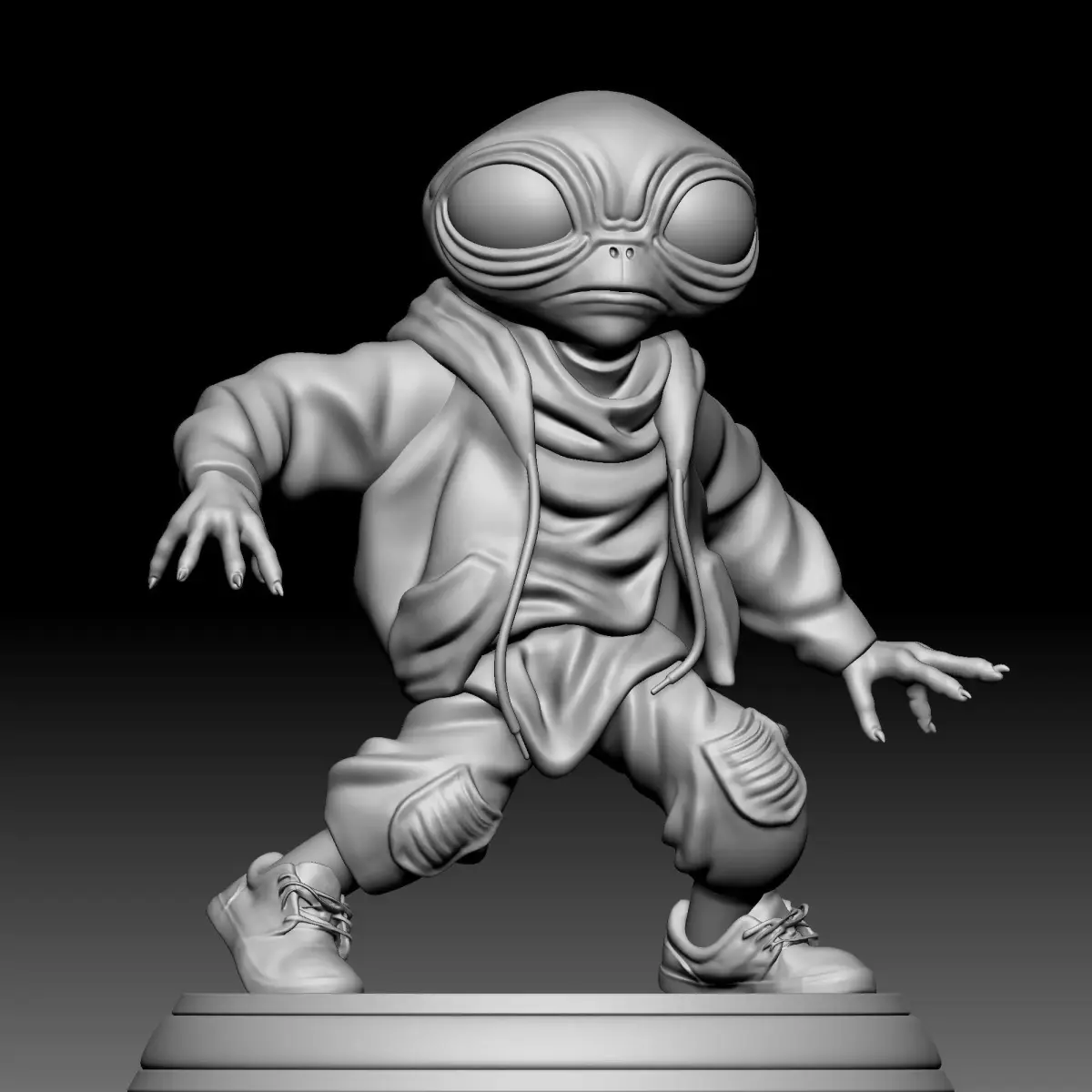Alien Statue - 0310 3D print model