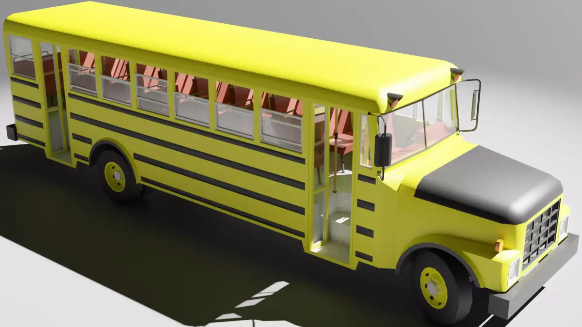 Old bus 3D model buy