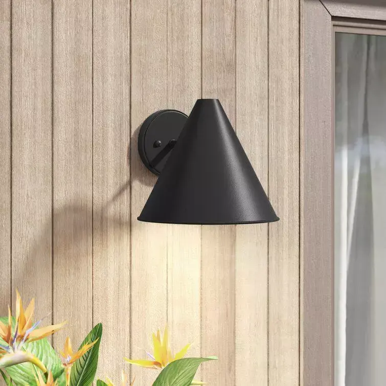 Dedmon Glass Outdoor Armed Sconce - 2 colour Free 3D model