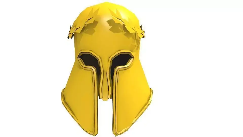 THE GOLD HELMET OF ATHENS Low-poly 3D model