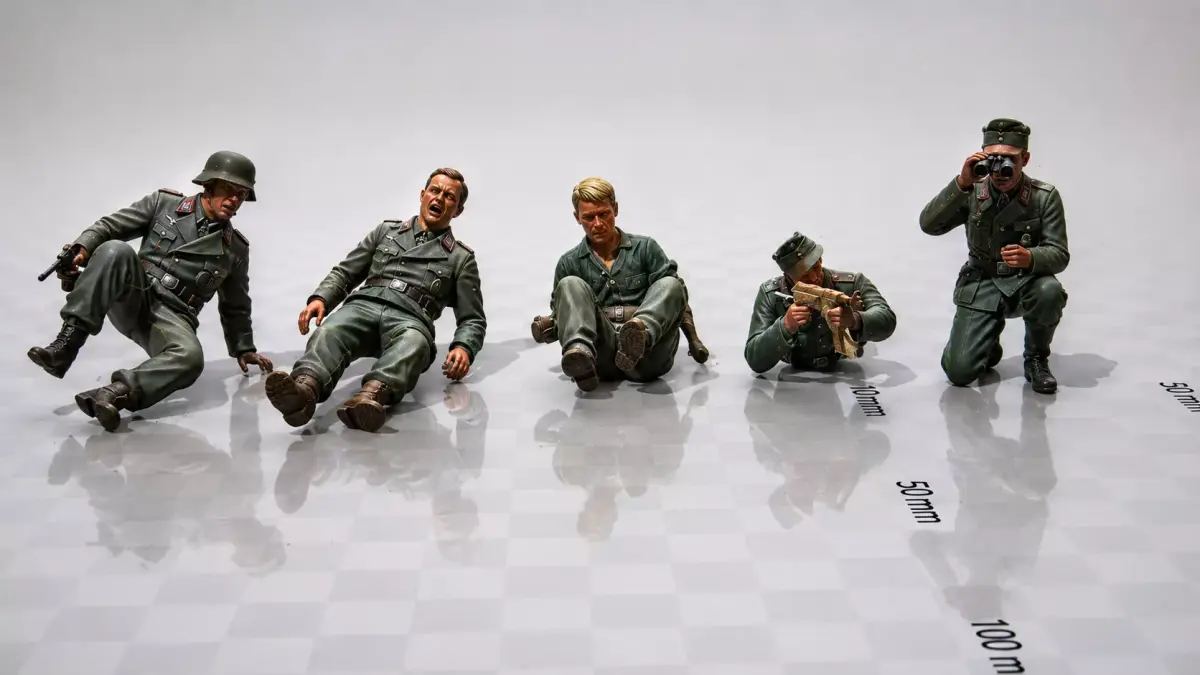 Wounded German Tank Crew 3D print model
