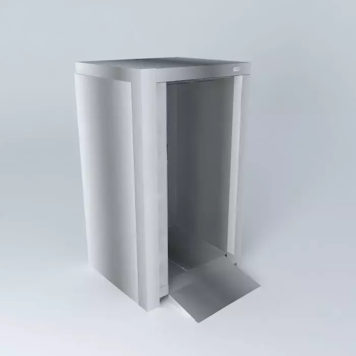 Kit stainless steel trash receptacle Free 3D model