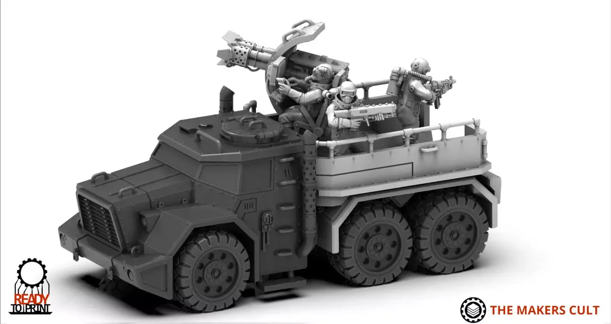 Ironblood - Juggertruck Weapons platform 3D print model