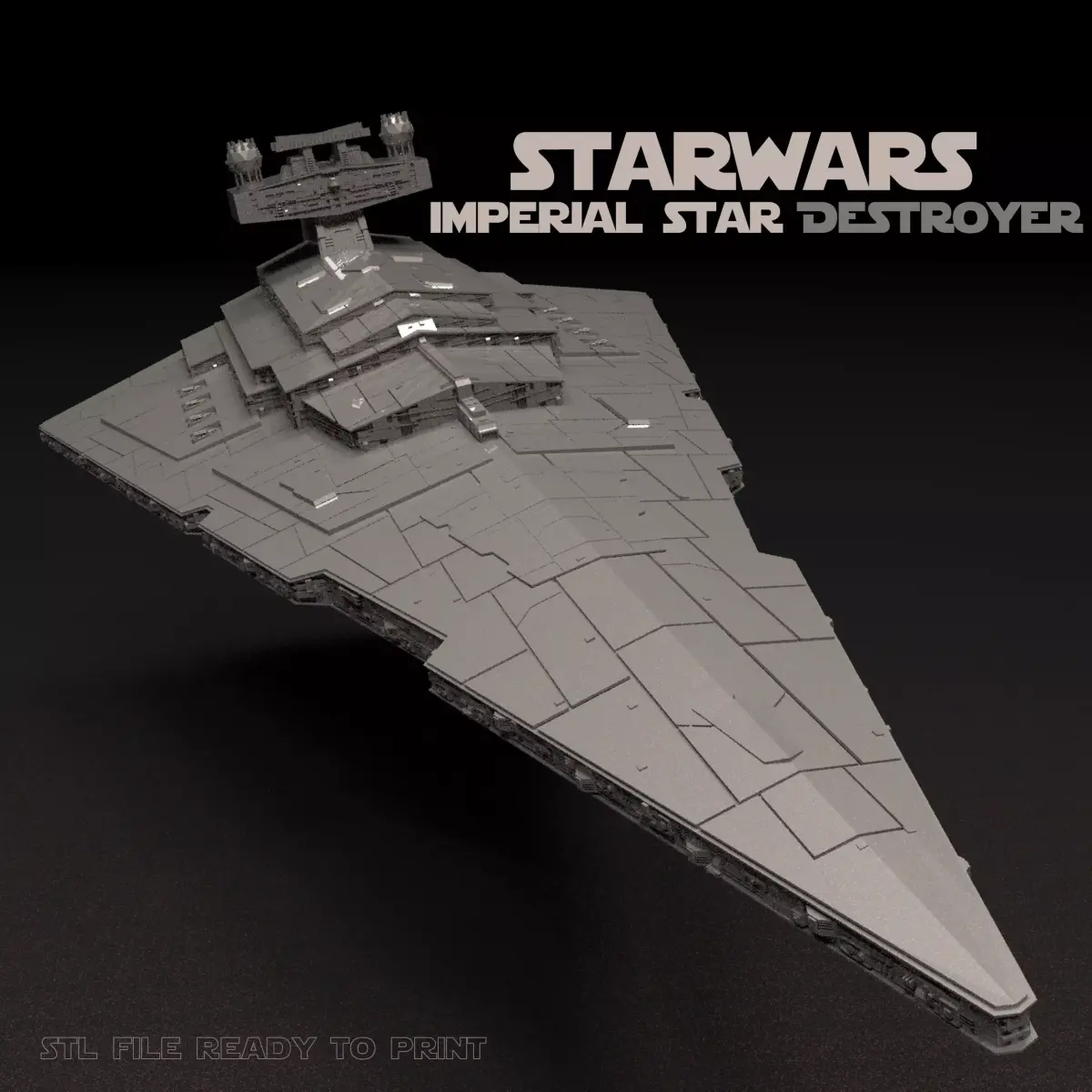 Star Wars Imperial Star Destroyer 3D Print Model Stl  3D print model