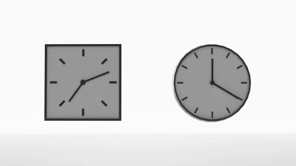 Clocks - Dining Room Pack Free low-poly 3D model
