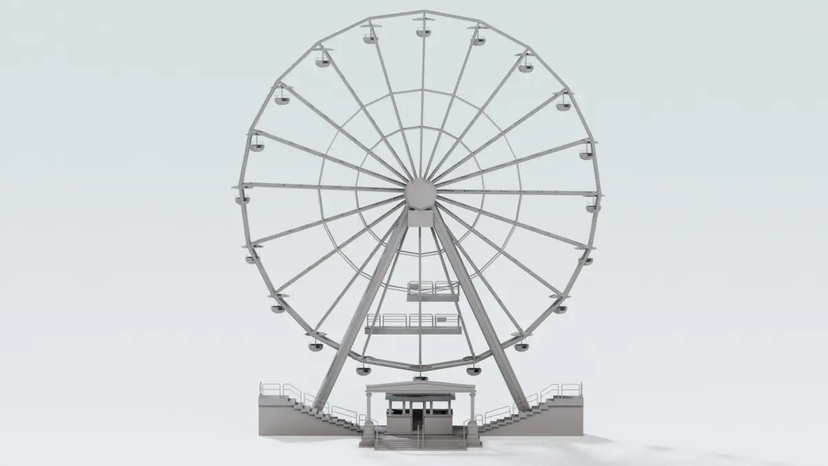 Ferris wheel - big wheel 3D model