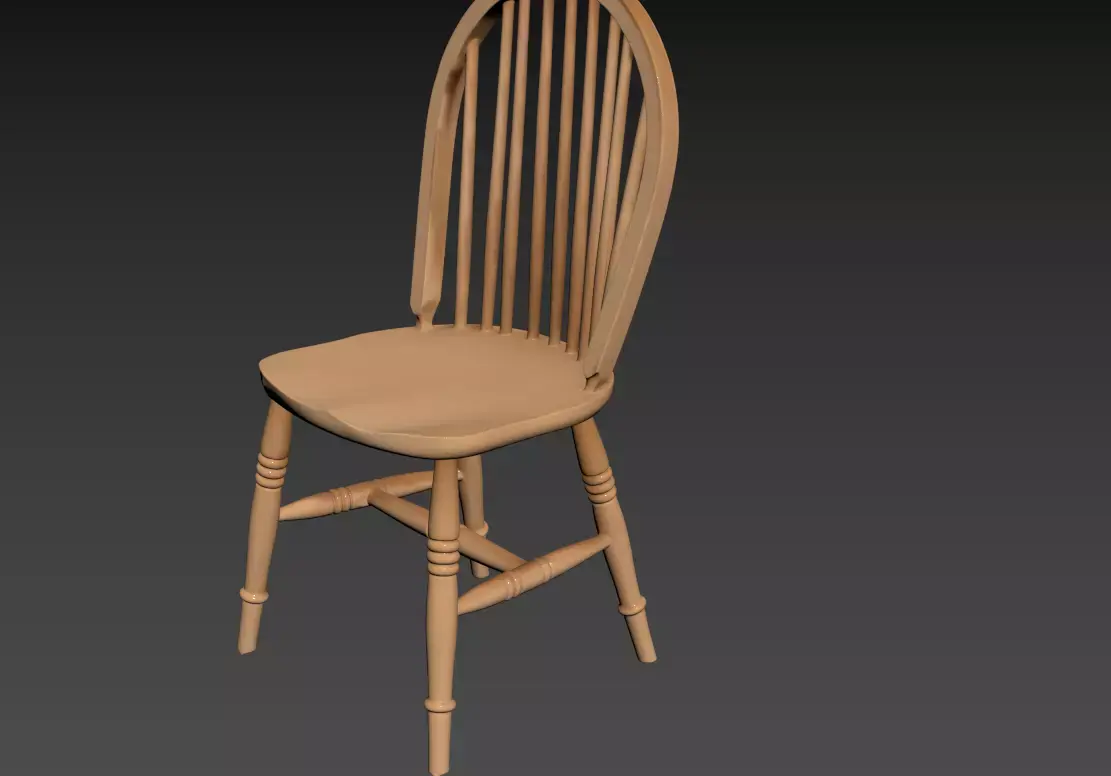 131- Chinese Style Scene - Free 3D Model of Chair 1 Free 3D model