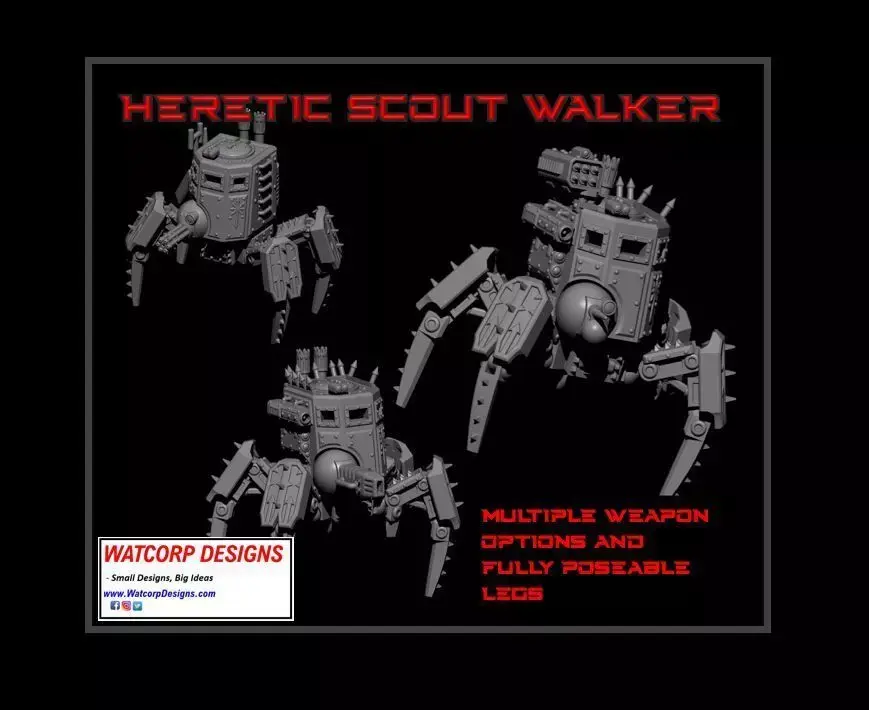 Heretic Scout Stalker 3D print model
