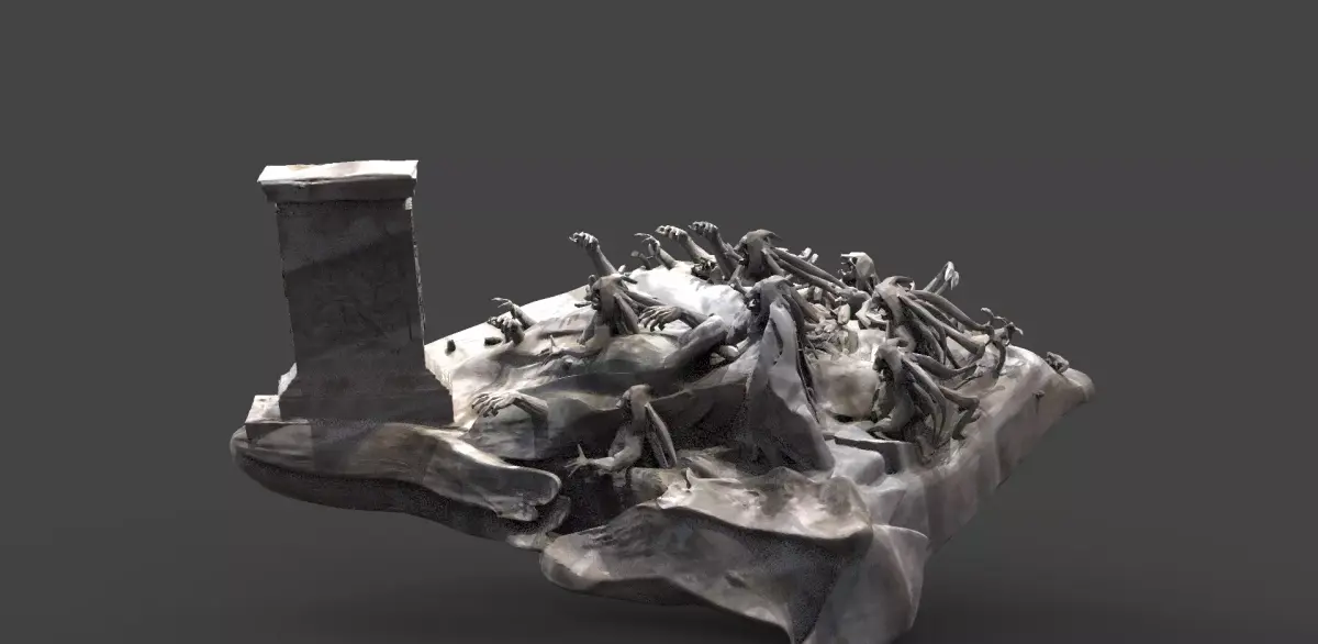 Graveyard zombies ground 3 3D model