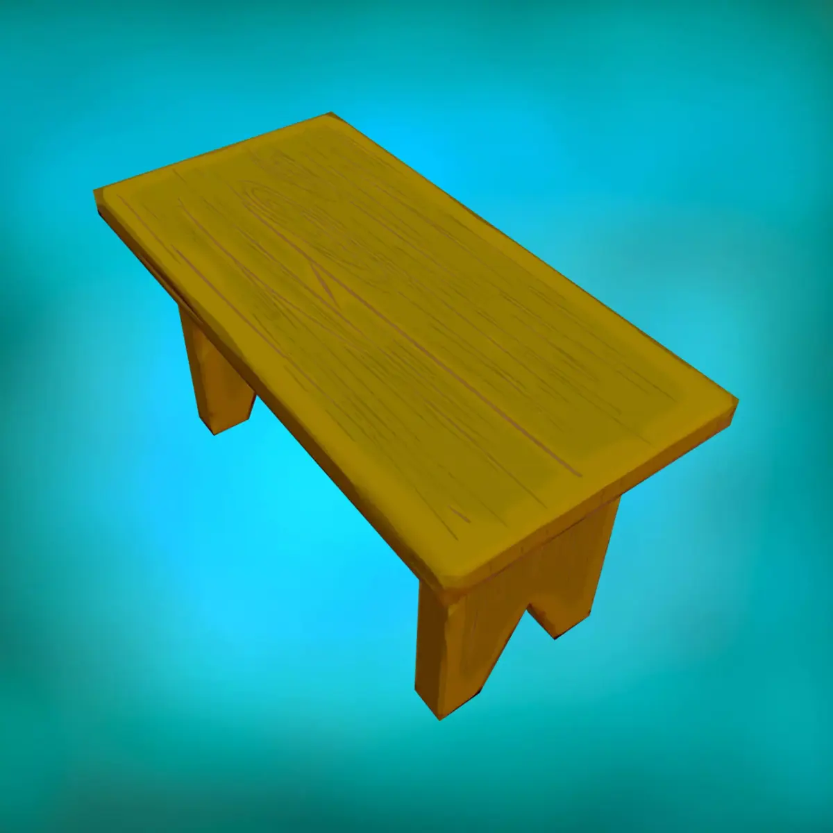 Outdoor Bench Free low-poly 3D model