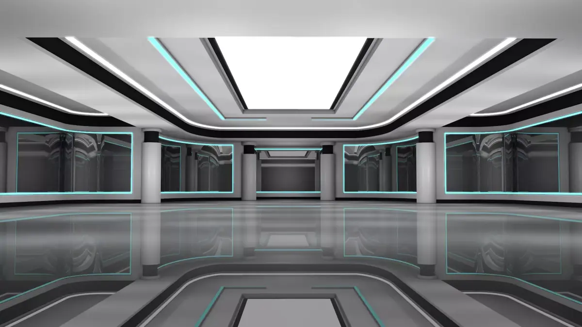 Sci Fi Interior Hangar 3D model