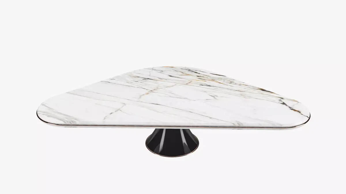 Center table modern triangle shape 3D model