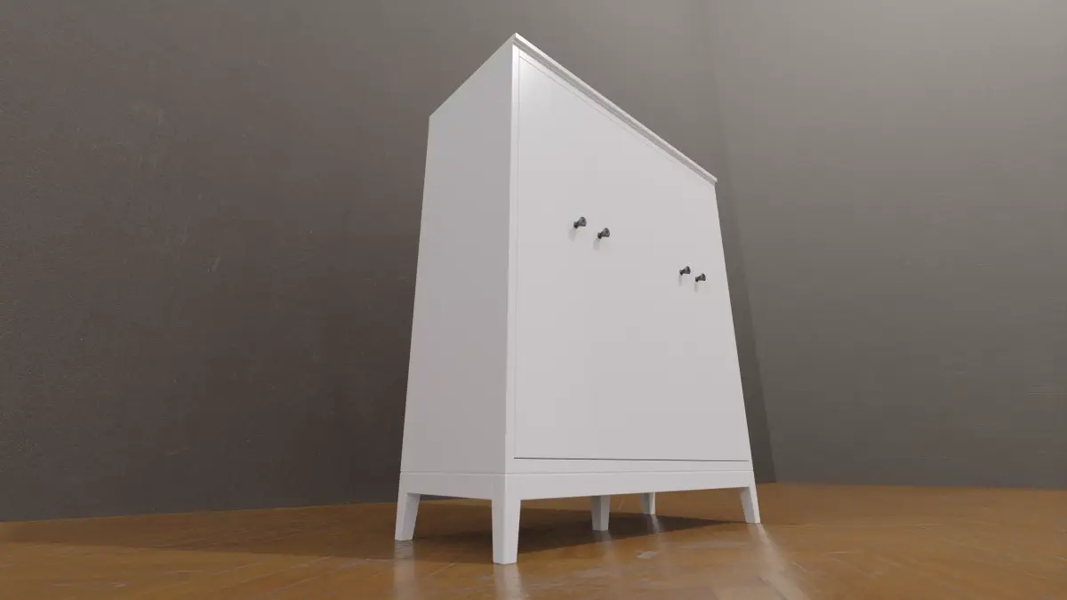 IKEA IDANAS wardrobe closet 2 Free 3D model