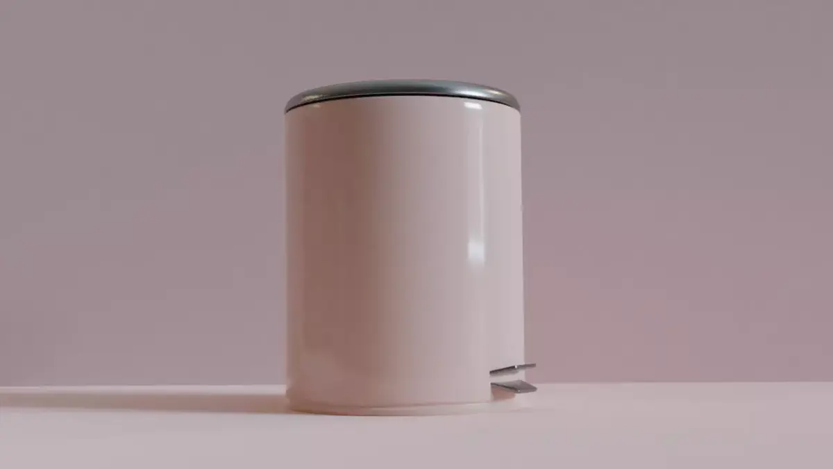 Bathroom Pedal Trash Bin Free 3D model