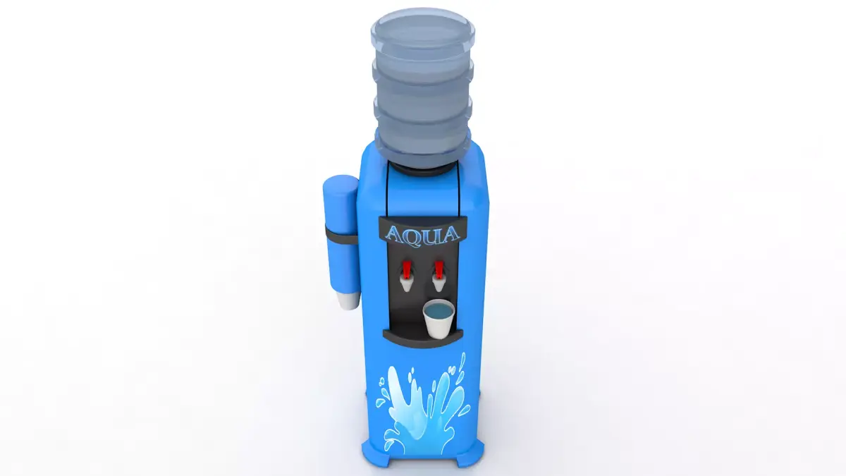 Whimsical Water Fountain Low-poly 3D model