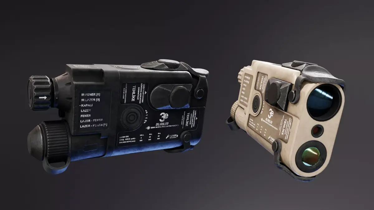 DLIRIL50 Laser Pointer and Illuminator Low-poly 3D model