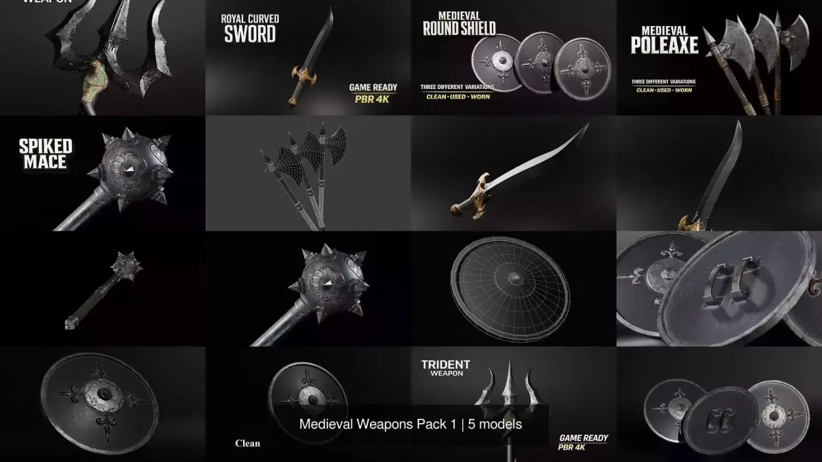 Medieval Weapons Pack 1