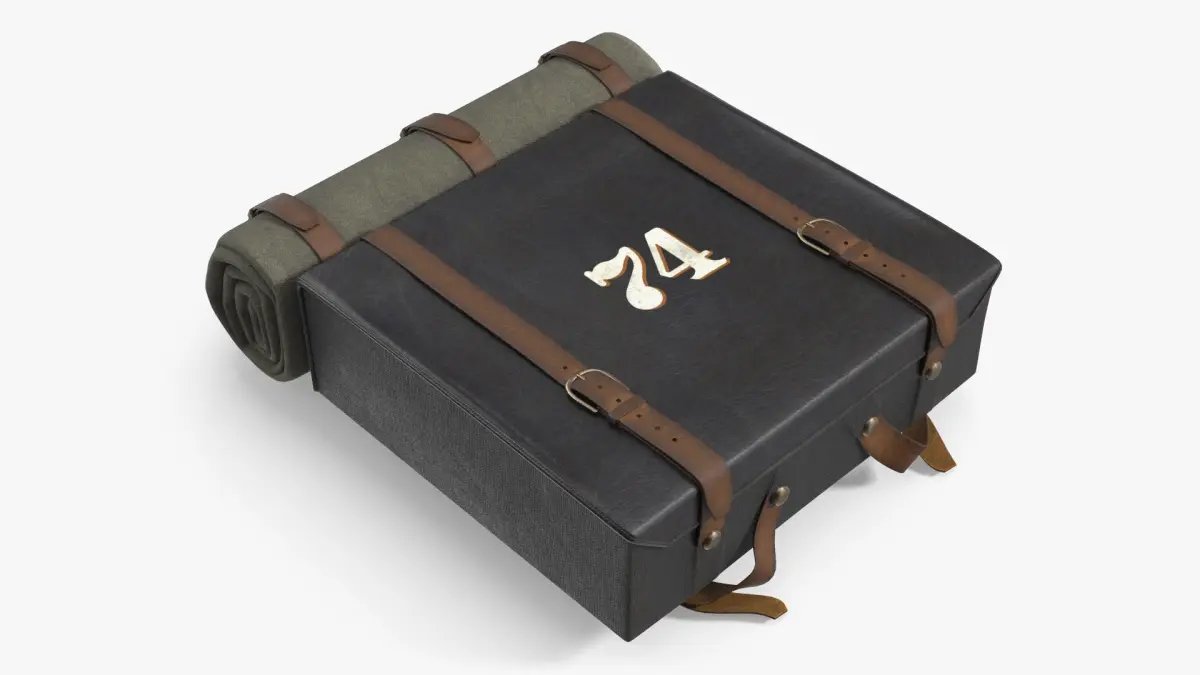 US Backpack 74th New York Infantry with Straps 3D model