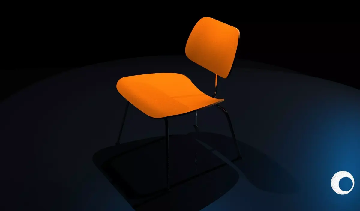 chair orange Free 3D model