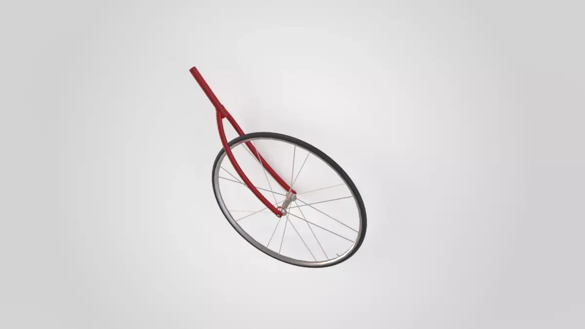 Bike fork assembly 3D model