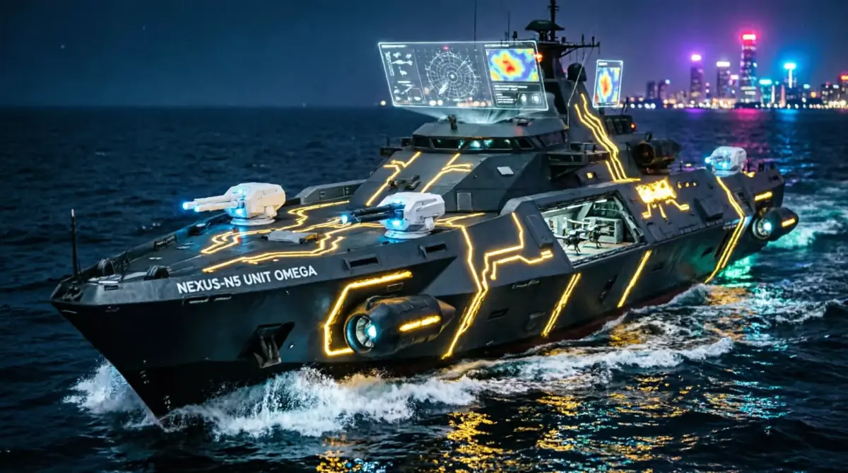 Sci-Fi Futuristic Warship - NEXUS-N5 Unit Omega  3D model