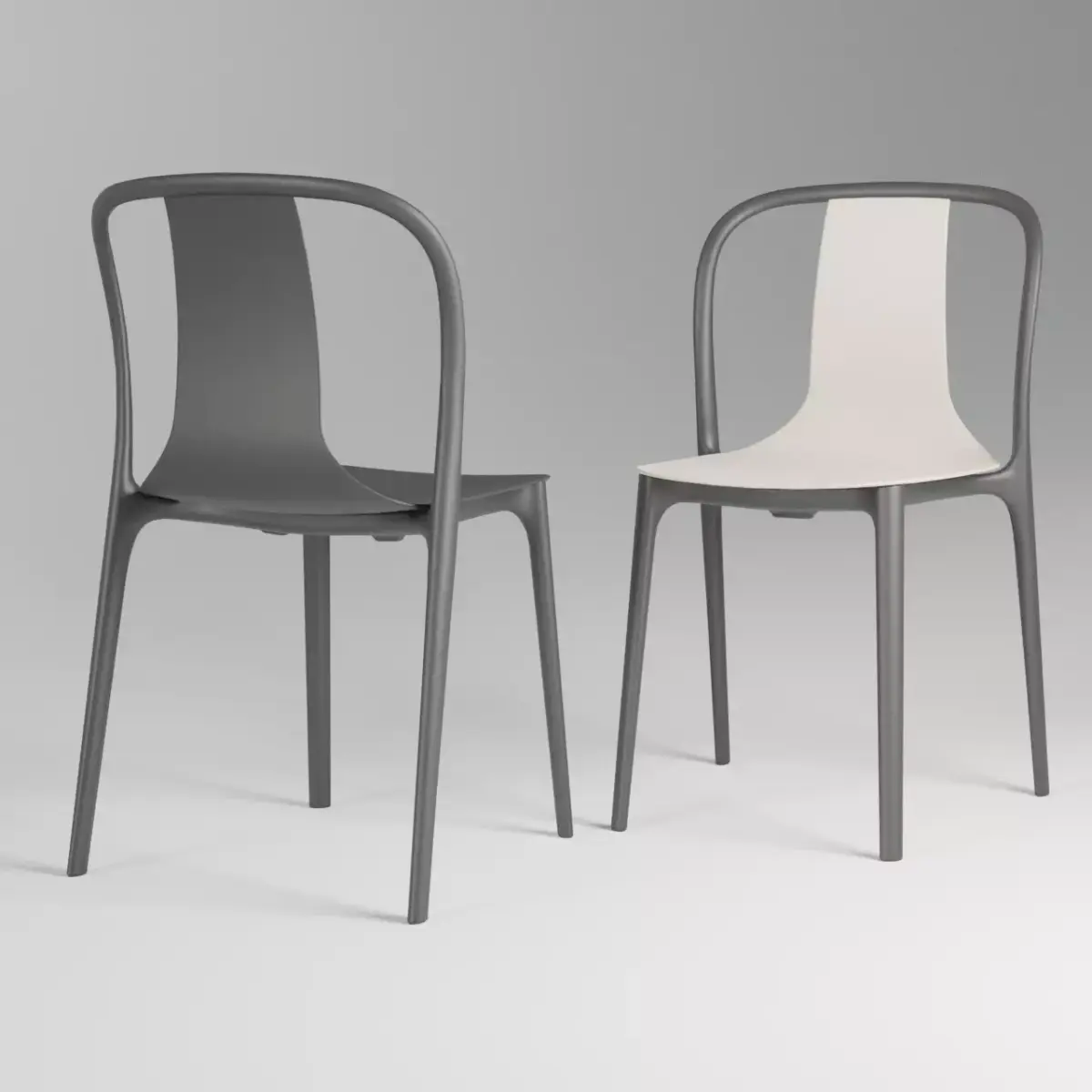 Vitra Belleville Chair by Ronan and Erwan Bouroullec Low-poly 3D model