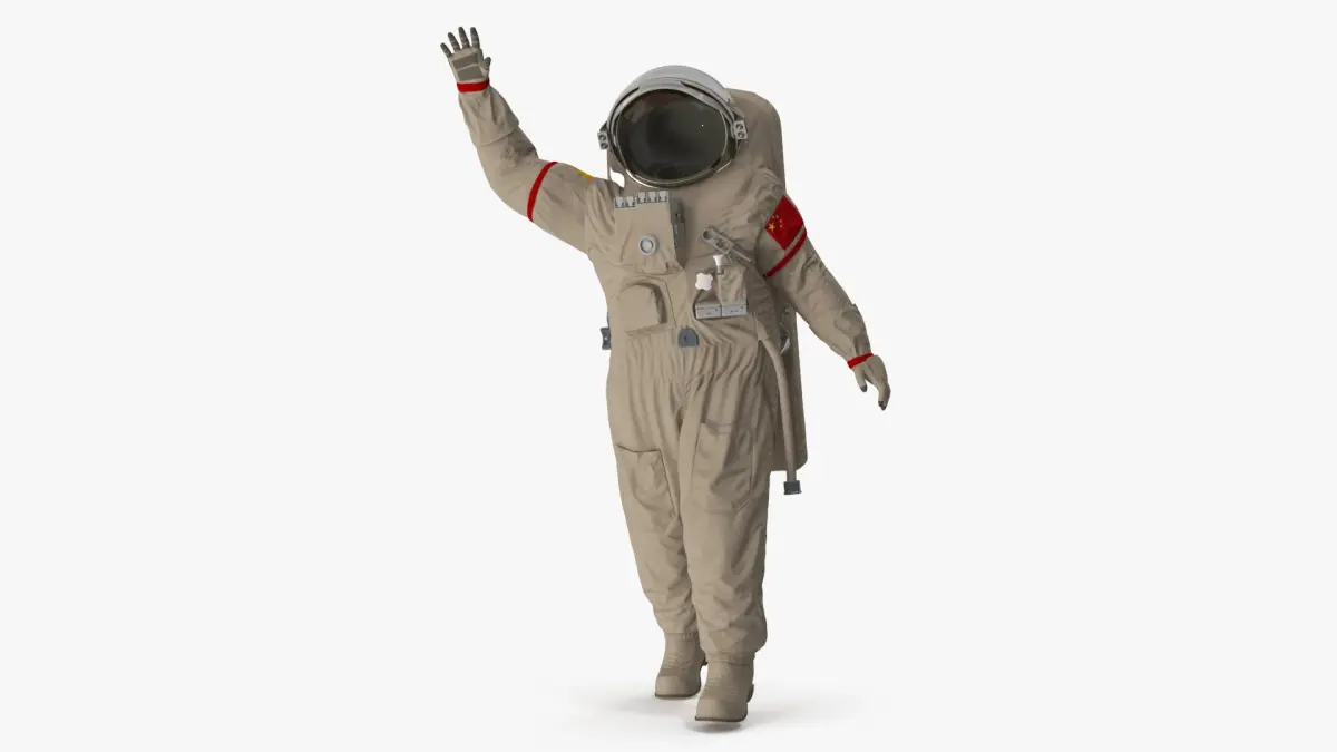 China Feitian Space Suit Rigged 3D model