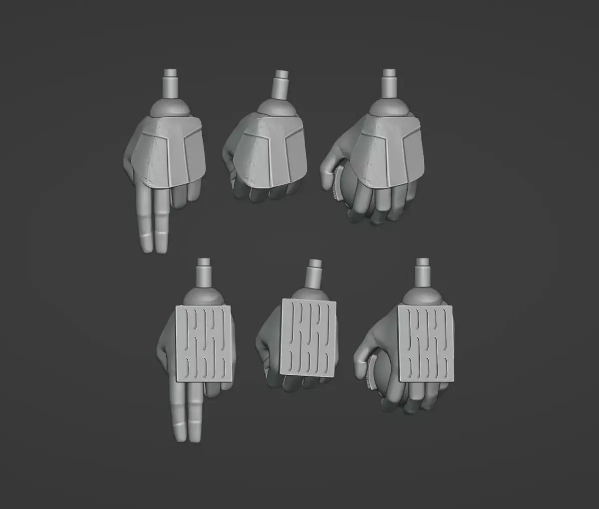 ANH Stormtrooper One-Twelfth Scale Hands 3D print model purchase