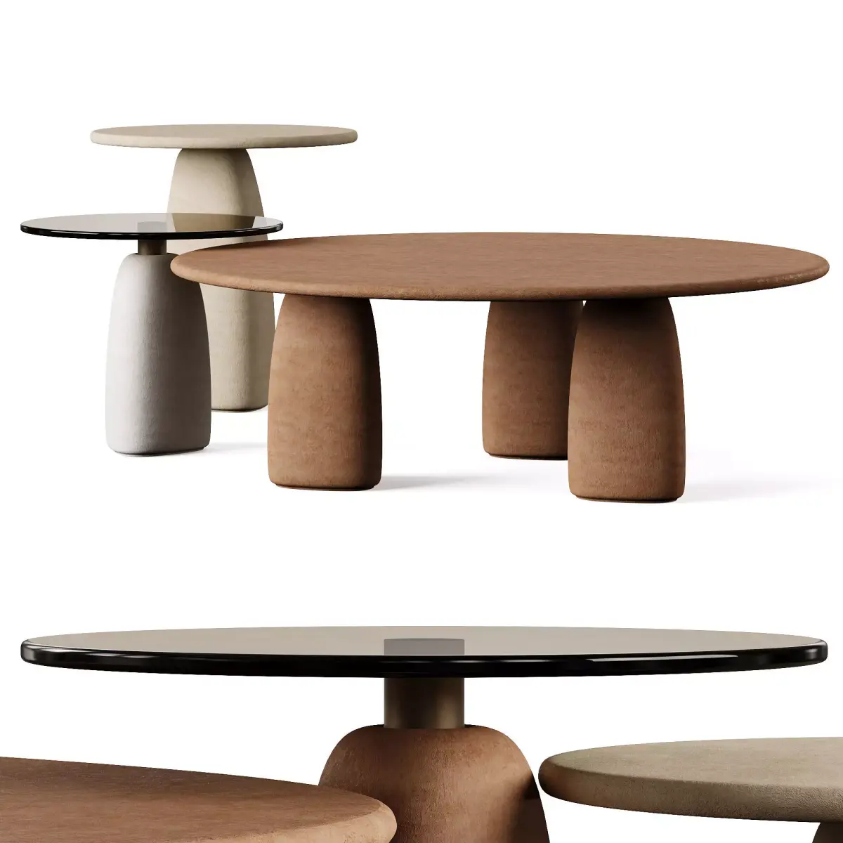 STRATA Stone Coffee Table Free 3D model