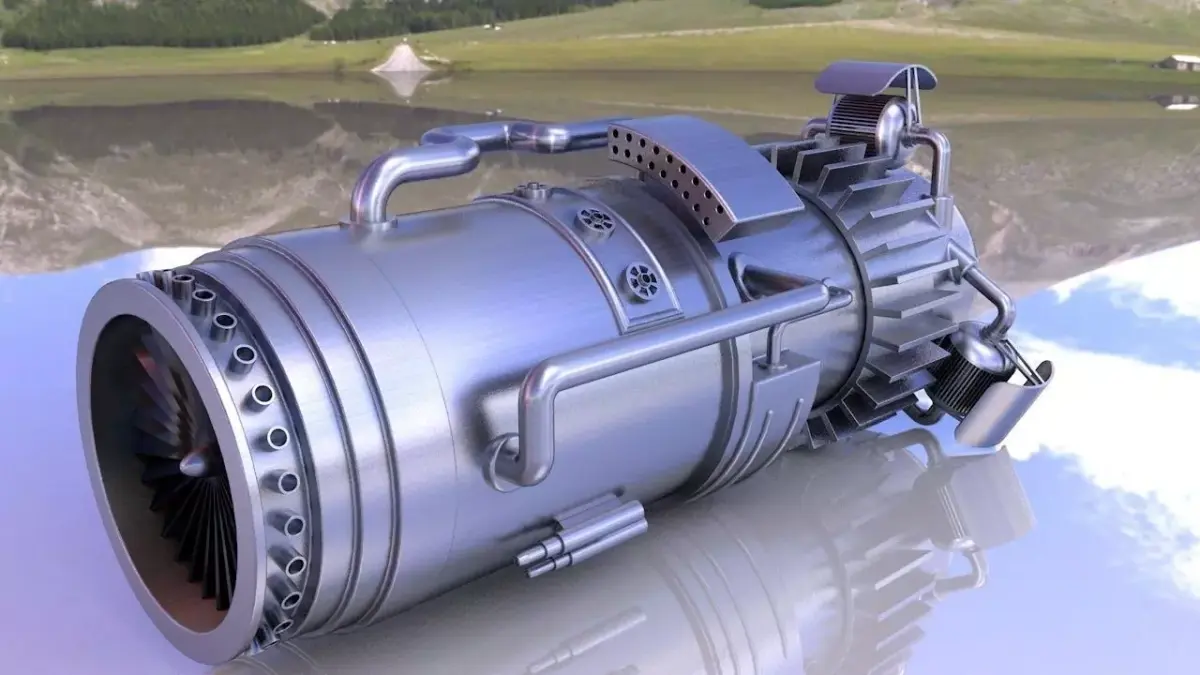 turbine engine 3D model