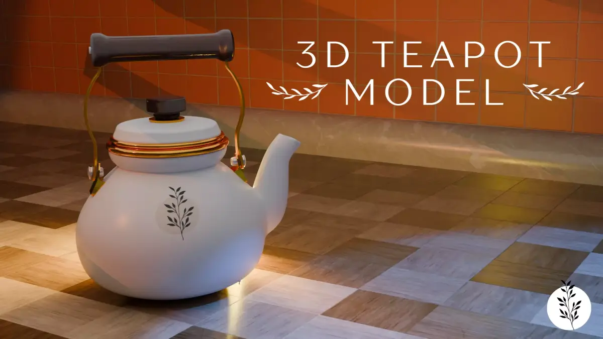 3D teapot model Free 3D model
