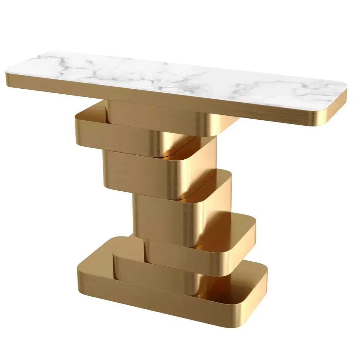 Recrangle Shape Contemporary Console Table Free 3D model