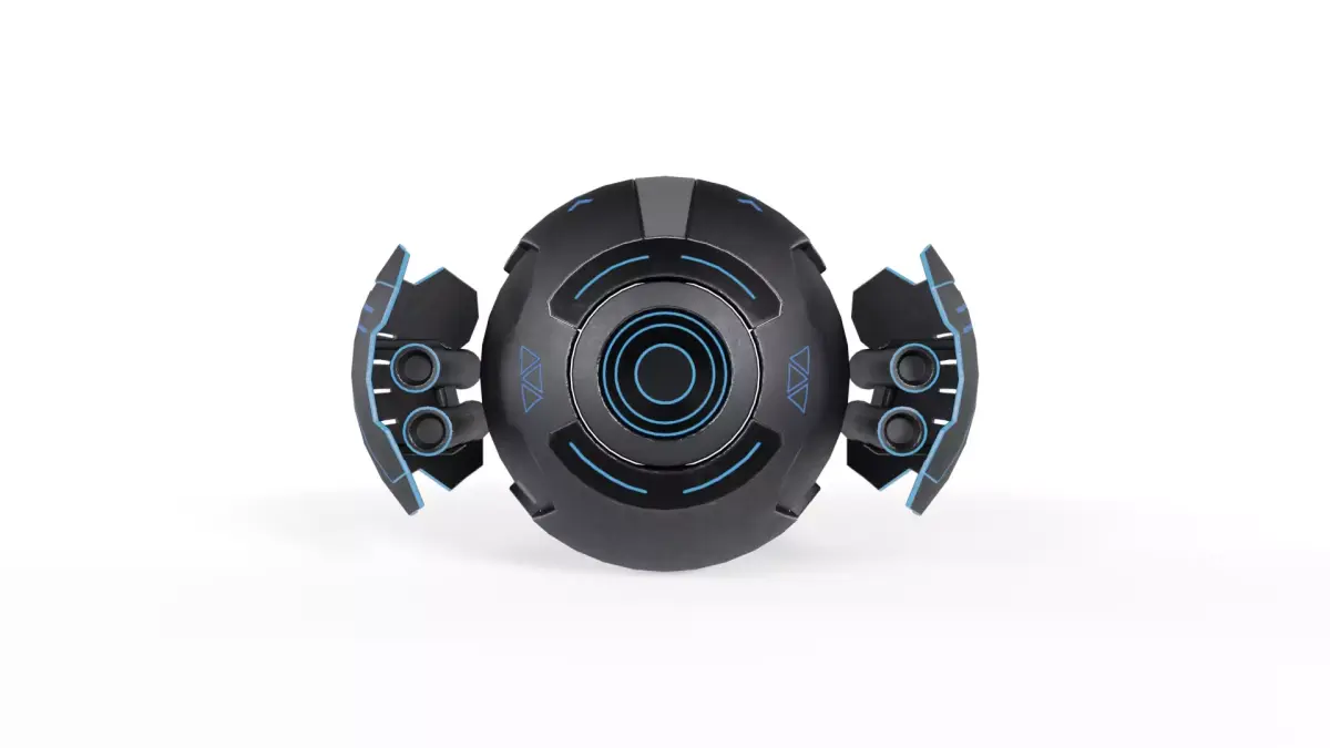 Sci-Fi Military Battle Drone - PBR Game Ready Low-poly 3D model