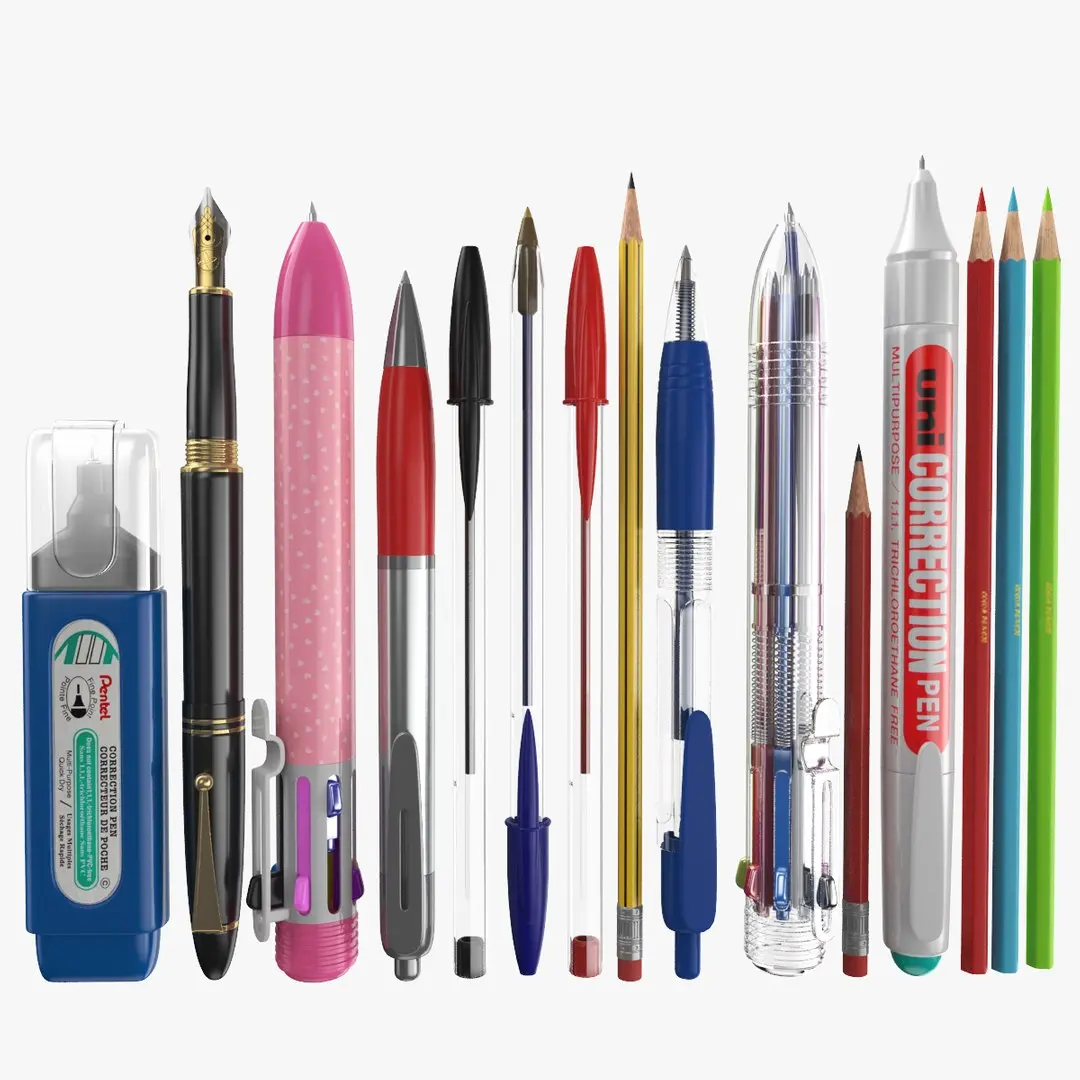 Pens Collection 3D model