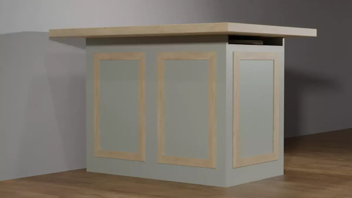 Canyon Kitchen Island by Path Design Free 3D model