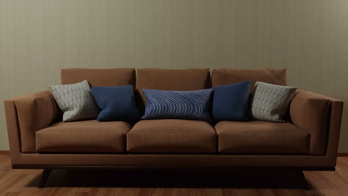 Brown Sofa 3D Model Free 3D model