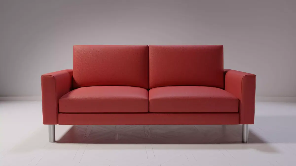 RedSofa leather sofa Free low-poly 3D model