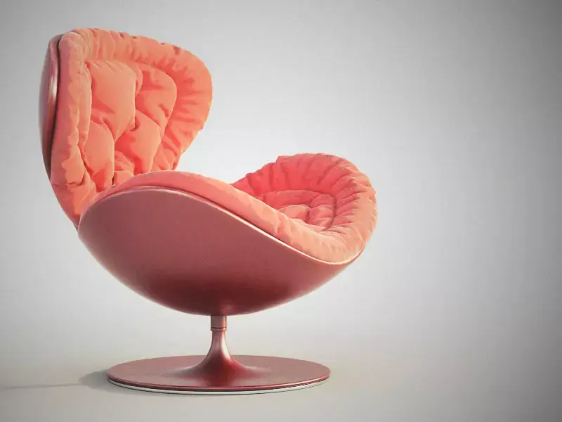Armchair Giovannetti Jetsons  Red Free 3D model
