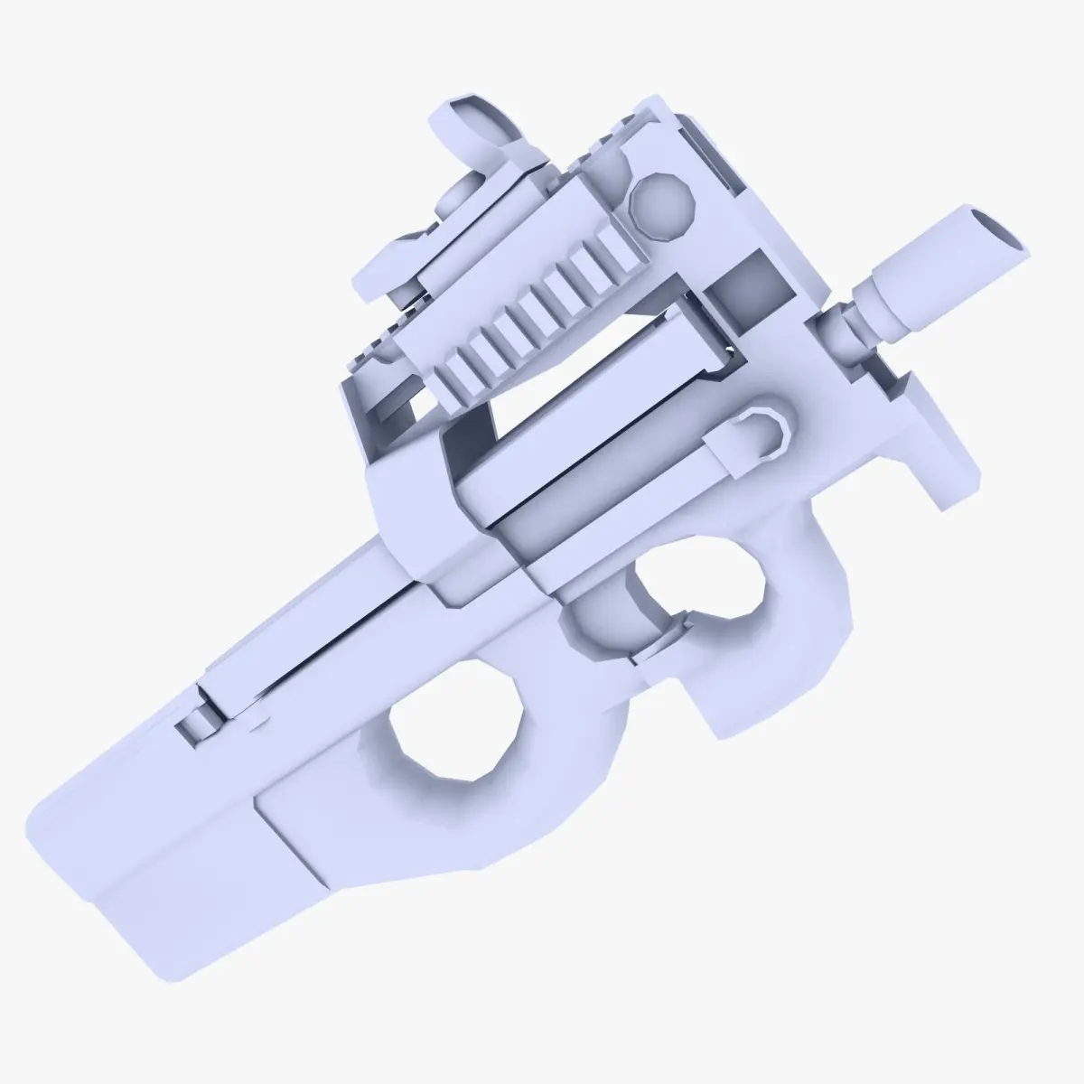 FN P90 Low-poly 3D model purchase