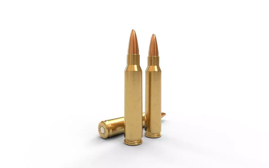 556x45mm  Ammo Low-poly 3D model
