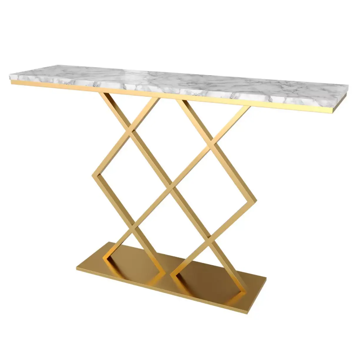 Gold Console Table Free 3D model