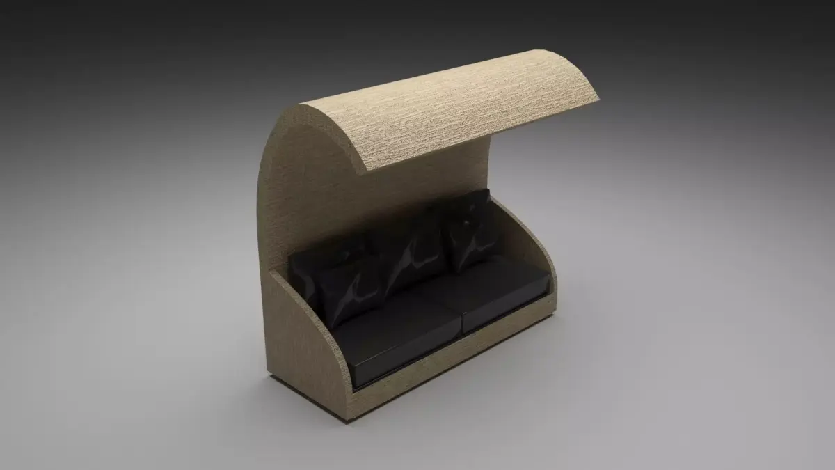 Outdoor Sofa 3D model 2