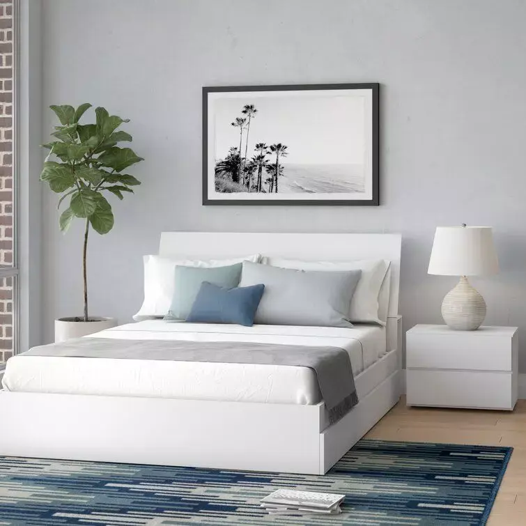 Kumail Platform Bedroom Set Free 3D model