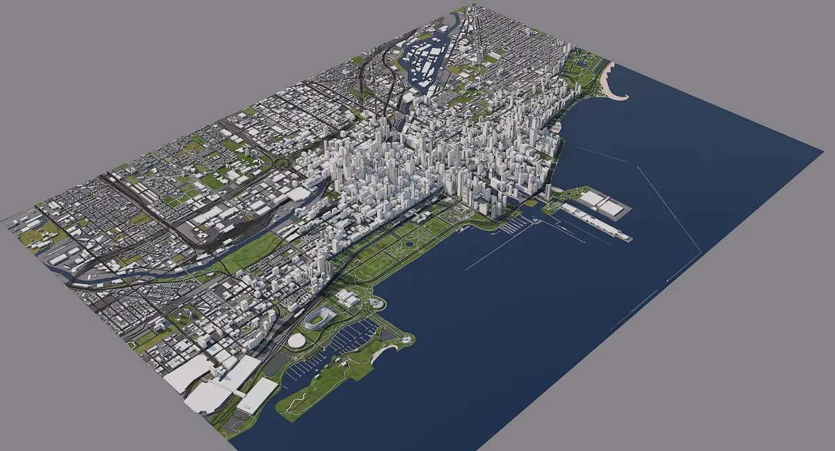 Chicago Downtown 2019 3D model