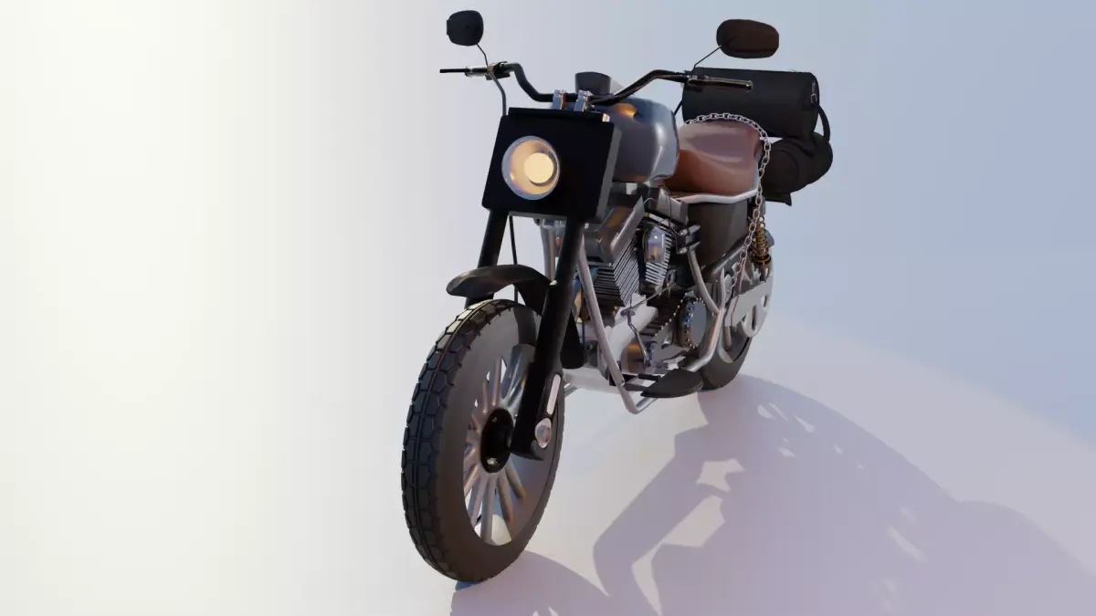 harley davidson moto bike 3D model