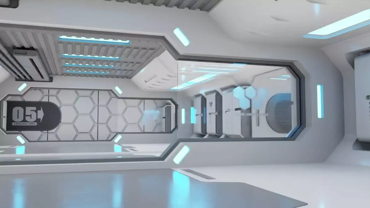  FUTURISTIC INTERIOR 3D model