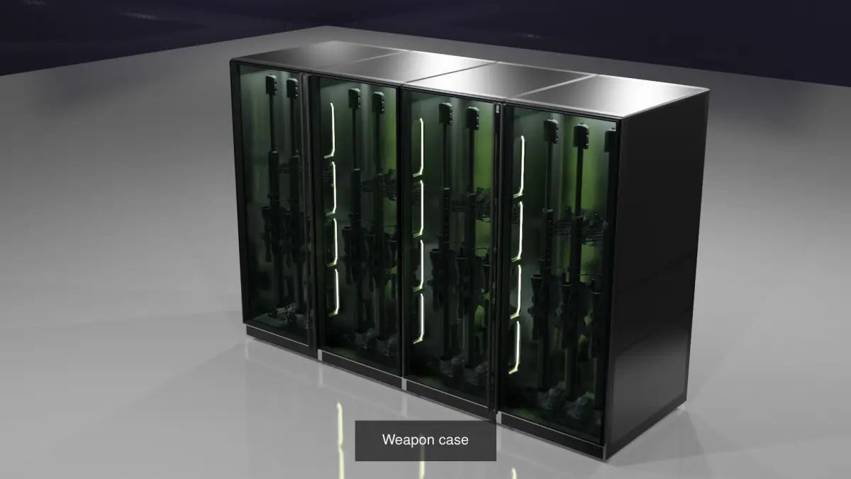 Weapon cases 3D Model Pack