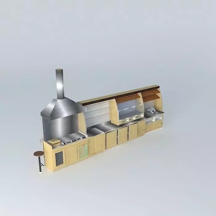 Kit116 Desk wall by Alex Marques Free 3D model