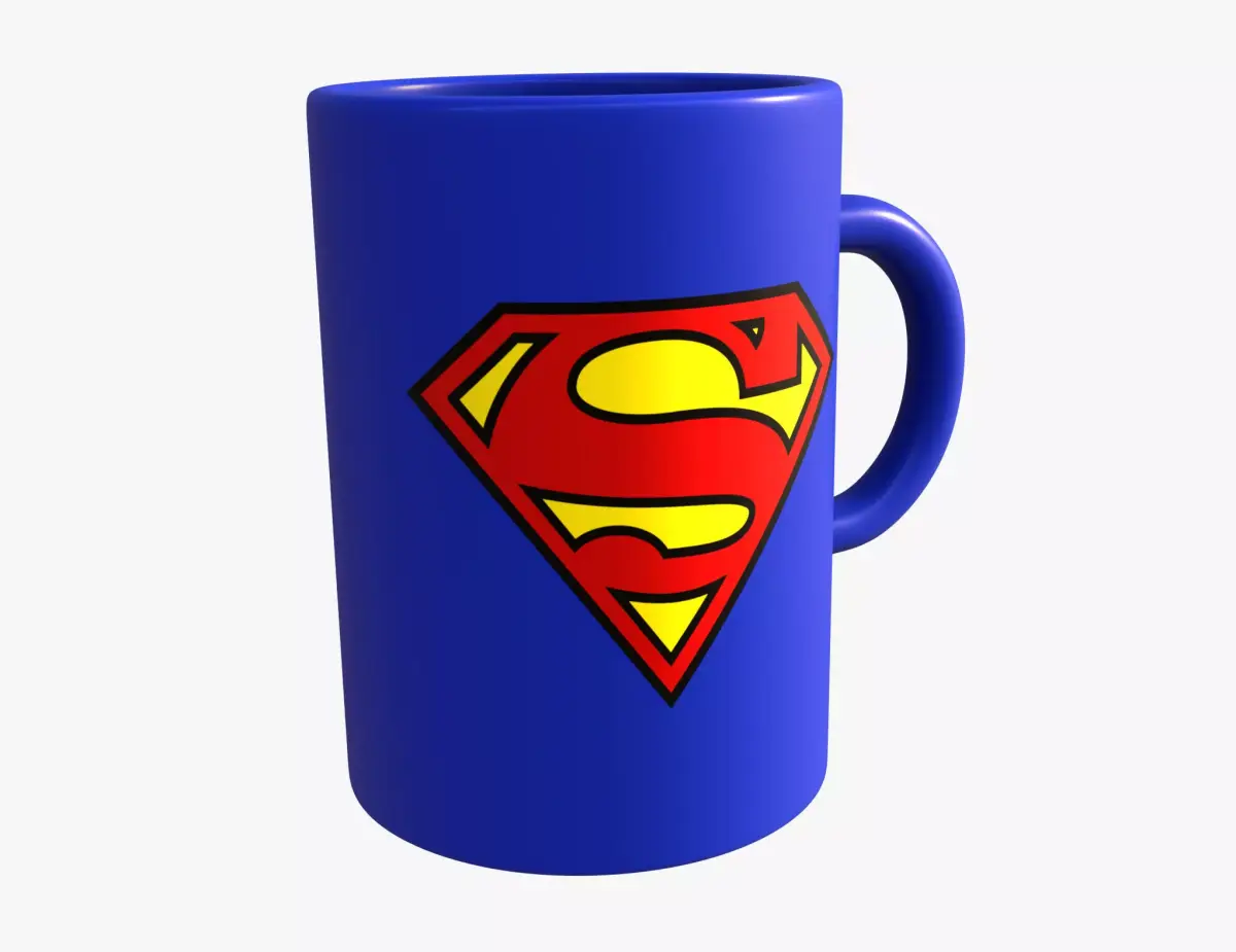 Superman Cup Free 3D model